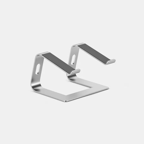 Kompaktowy aluminiowy stojak pod laptopa o stałej wysokości ergonomiczny
