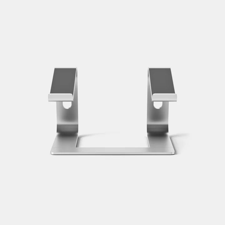 Kompaktowy aluminiowy stojak pod laptopa o stałej wysokości ergonomiczny