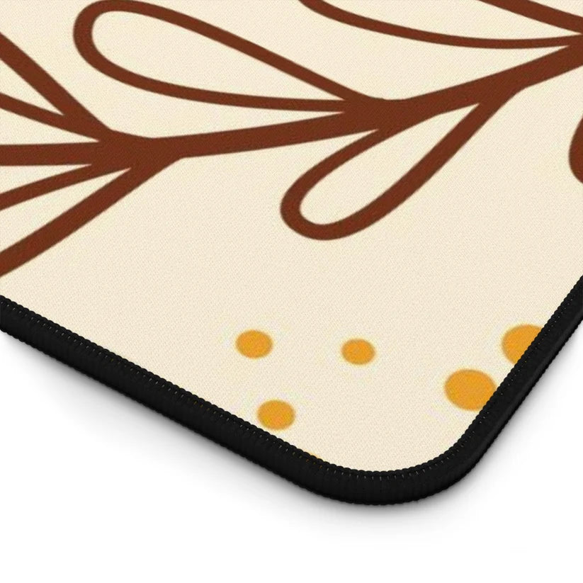Tapis de souris de bureau au style abstrait organique